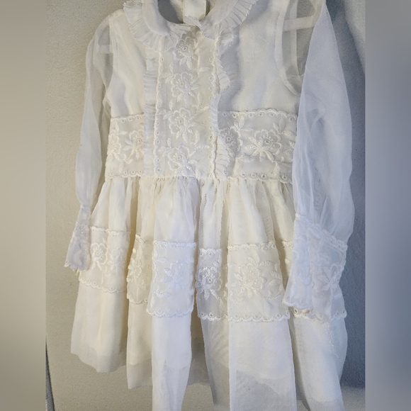 VINTAGE HANDMADE Dress size 4/5 - Picture 6 of 8